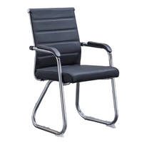 Chaise de Réunion de Bureau Moderne et Ergonomique en Cuir PU Économique, Adaptée pour Bureau à Domicile, École, Hôpital, Hôtel, Salon, Réception