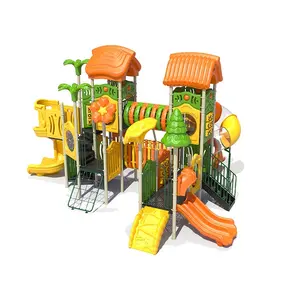 Conjuntos de equipamentos Playhouses Plastic Slide Criança Ao Ar Livre Crianças Baby Play Ground House Crianças Durable Feiyou