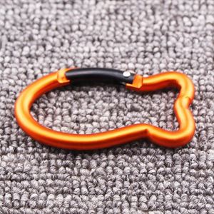 Premium <b>Custom</b> LOGO Laser Engraved Goldfish Design Heavy Duty Aluminum Alloy Sports Outdoor Use <b>Key</b> <b>Ring</b> Spring Snap Carabiner - Product Image 4