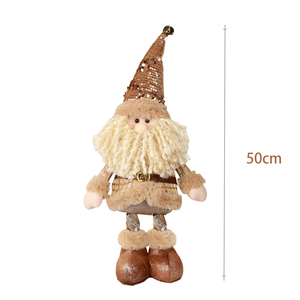 SOTE - Muñeco <span class=keywords><strong>de</strong></span> Peluche <span class=keywords><strong>de</strong></span> Santa Claus con Cinturón y Accesorios, 50 cm, Algodón y Plástico, para Decoración Navideña <span class=keywords><strong>de</strong></span> Interiores - Product Image 3