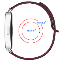 Kedatangan Baru untuk Tali Pengganti Magnetik Silikon Dua Warna Lebar 12mm Gesper Olahraga Lembut untuk MiBand 9 8