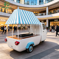 Tricycle à glaces électrique personnalisé de haute qualité pour parcs et événements