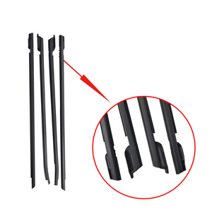 4PCS Black <strong>Weatherstrips</strong> for Volkswagen Polo 2010-2022 Car Door Window Soundproof Windproof Waterproof Custom Cutting - Product Image 4