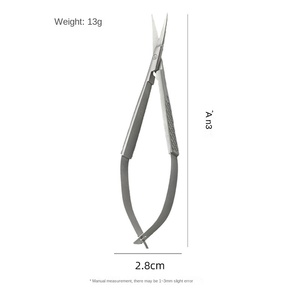 Chuyên Nghiệp Cong Lưỡi Sắc Nét Thép Không Gỉ Thuận Tay Phải Làm Móng Tay Móng Tay Nga Lớp Biểu Bì Kéo Vẻ Đẹp Công Cụ Chăm Sóc Móng Tay - Product Image 3
