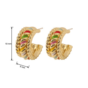 Boucles d'oreilles pendantes classiques en acier inoxydable émaillé <span class=keywords><strong>Lindt</strong></span> Excellence avec placage argent/or en forme de cœur pour l'anniversaire des enfants - Product Image 6