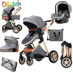 bolina 3 1 arabası Suppliers-Bolina 3 in 1 bebek arabası Pram ile Bassinet ve salıncak beşik yeni Bebe seyahat sistemi bebek arabası