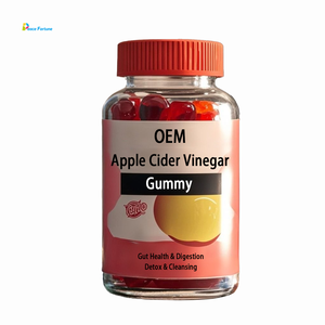 Пищевые добавки яблочного уксуса-здоровье кишечника и пищеварение, Детокс и очищение-ACV Gummies W/VIT B12, свекла - Product Image 1