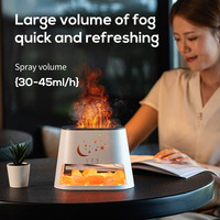 Diffuseur d'arômes à ions négatifs en plastique de 300 ml, lumière LED colorée dégradée, humidificateur ultrasonique ultra-silencieux pour la chambre à coucher et la maison