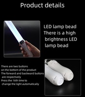 Bâtons lumineux électroplaqués 15 couleurs, en ABS+PP, 3 piles AAA, logo personnalisé, LED clignotante, bâton lumineux portable pour fête Anime/Rétro