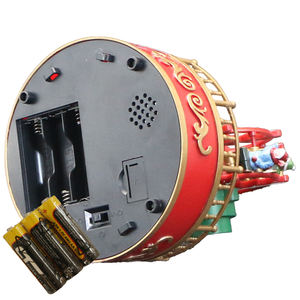 Vente directe d'usine décorations de noël faites à la main noël lumière LED grande roue boîte à musique artisanat en plastique créatif ornements - Product Image 2