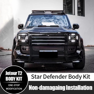 Upgrade faretti tetto cappa griglia Star <span class=keywords><strong>Defender</strong></span> Body Kit per Jetour T2 Traveler accessori 2025 2024 - Product Image 2
