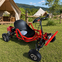 Mini kart à essence 90cc, 2 temps, 2,9 CV, kart de course tout-terrain à quatre roues pour adultes, loisirs et utilisation sur piste extérieure