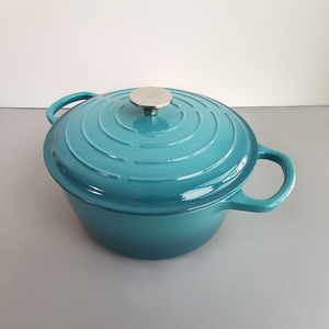 Tốt nhất tráng men bao phủ 28cm Hà Lan lò nướng an toàn gang soong với nắp - Product Image 3