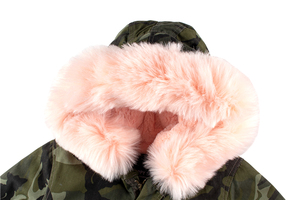 Vêtements d'hiver épais camouflage pour enfants, veste rembourrée en coton pour filles, vêtements pour enfants OEM/ODM - Product Image 3