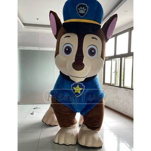 Hengyue vendita calda 2m/2.6m Running cane mascotte in movimento <span class=keywords><strong>cartone</strong></span> <span class=keywords><strong>animato</strong></span> zampa cane pattuglia peluche gonfiabile Costume da mascotte per adulti - Product Image 6