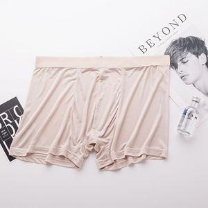 Sous-vêtements en soie pure pour homme, sensation de peau nue, respirants, taille mi-haute, couleur unie, 100% soie, boxers. - Product Image 4