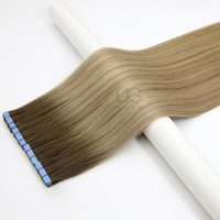 UGlamour 2026 Nouvelle Conception Extensions de Cheveux à Bandes Adhésives Fines, Douces et Légères, Qualité Premium 12A, Cheveux Humains