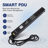 Prise PDU intelligente avec protection contre les surcharges, coque métallique personnalisée en usine, surveillance en temps réel et affichage intelligent