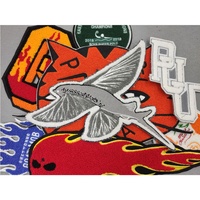 Patch brodé personnalisé en chenille avec lettres grecques 1913, thermocollant ou à coudre, avec tissu pour vêtements