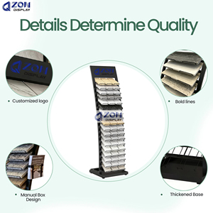 Expositor de Piso para Azulejos de Cerámica de Alta Calidad, Gran Capacidad, para Muestras de Mármol Artificial y Losas de Cuarzo, para Salas de Exhibición - Product Image 2