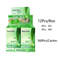Palette de poudre mate nude 3 en 1 à 99% d'aloe vera, deux voies, avec une houppette, vente en gros