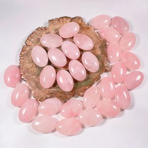 Pierre ovale de massage en quartz rose naturel de qualité supérieure HY OEM pour la thérapie par le <span class=keywords><strong>sel</strong></span> de spa Pierre de massage - Product Image 1