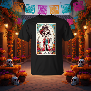 Camiseta La Mama Tarot Card Mexican Mom para mujer, talla grande, diseño de moda - Product Image 3