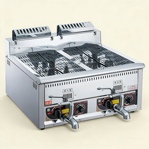 <span class=keywords><strong>Friteuse</strong></span> professionnelle à gaz naturel en acier inoxydable, grande capacité, <span class=keywords><strong>double</strong></span> cuve à 2 paniers, pour restaurants de restauration rapide et hôtels - Product Image 5