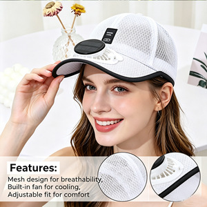 Nouvelle Arrivée Casquette de Baseball à Ventilation Solaire Entièrement en Maille, Protection UV UPF50+, Chapeau d'Extérieur Respirant Anti-UV - Product Image 4