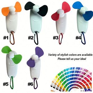 Custom Logo Mini Hand-Printing Portable Climbing Carabiner Fan With LED Torch Light for Automotive Use and Welcome Gifts - Product Image 2