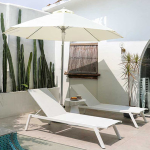Silla de <span class=keywords><strong>Playa</strong></span> Moderna Minimalista, Impermeable y Resistente al Sol, Ajustable en Altura, de Aluminio, para Villa/Hotel - Product Image 1