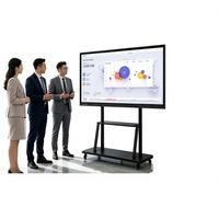 Écran interactif Android 16 4K UHD Octa Core 8 Go RAM 128 Go ROM Tactile Infrarouge Double OS Écran Plat Intelligent pour Entreprise