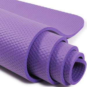 YINGUAN Super Wide NBR Foam Double Sided Non Slip <b>Large</b> Area Body Building Stretching Exercise Yoga <b>Mat</b> 10MM Thick Eco-Friendly - Product Image 3