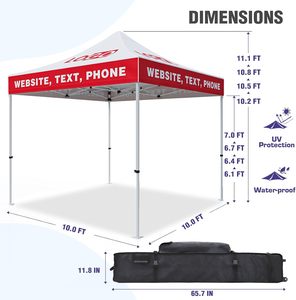 Tùy chỉnh <span class=keywords><strong>10x10</strong></span> Tán lều bất kỳ tin nhắn in tradeshow kinh doanh quảng cáo trong nhà/ngoài trời các sự kiện bên đám cưới có tính năng của bạn - Product Image 3