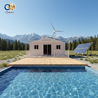 Maison conteneur préfabriquée moderne et extensible de 40/20 pieds, prête à l'emploi, 2, 3, 4 ou 5 chambres, villa préfabriquée, maison portable