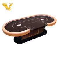 Table de poker professionnelle YH avec LED USB, table de poker Texas, table de jeu, occasion de poker