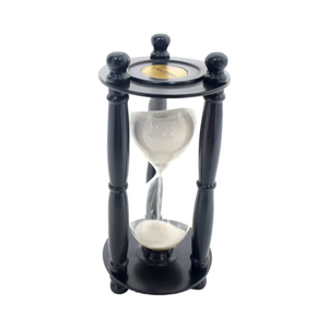 นาฬิกาทรายทำจากทองเหลืองโบราณนาฬิกาทรายลายพรีเมี่ยมของตกแต่งบ้านหรูหราทำจากอะลูมิเนียมมีสไตล์ดั้งเดิม - Product Image 1