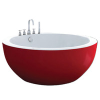 Baignoire autoportante moderne et portable la plus populaire pour adultes, avec drain, pour une baignade relaxante