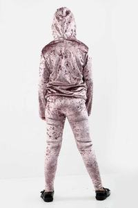 Wholesale Style Girls kids <b>Velour</b> Breathable <b>tracksuits</b> - Product Image 4