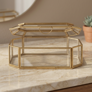 Display Case With <b>Lid</b> <b>Small</b> Large Cube Square Glass Photo Jewelry Product Display <b>Box</b> - Product Image 3
