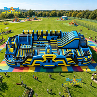 Parc d'attractions gonflable commercial pour intérieur et extérieur, parc de jeux gonflables