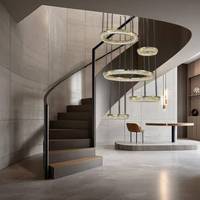 Lustre moderne de luxe en cristal doré et acier inoxydable, hauteur réglable, éclairage LED à télécommande et intensité variable