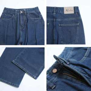 Casual blue highwaist loose dad jeans 8824 made for everyday wear combining comfort durability and a laid back modern look - Product Image 5