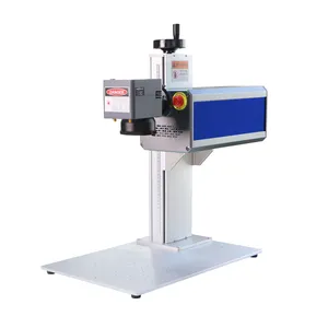 New Design Portable Mini 20w 30w 50w Fiber Laser Marking Machines For Stainless Steel Copper Aluminum Plastic Leather Stone
