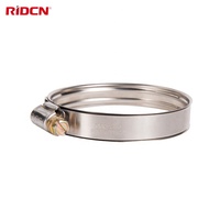 Colliers de serrage pour tuyaux en acier inoxydable 304 de 1/2 pouce, à couple constant, super étanches, type W, réglables à vis sans fin