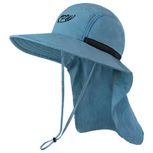 Alta qualità estate UPF50 + ampio secchio cappelli da sole impermeabile visiera uomini donne pescatori pesca cappello con patta collo - Product Image 2