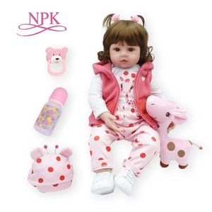 Venta caliente moda chica muñeca 48cm silicona y cuerpo de tela Reborn Baby Doll Nueva simulación de silicona suave Reborn Baby Doll - Product Image 2
