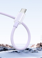 Câble de données tressé en nylon USB-C vers USB-C PD 30W, câble de charge rapide PD Type-C pour iPhone 12 13 14 15 Pro Max Airpod