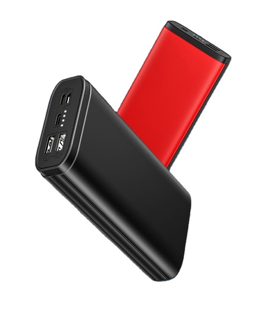 Portable Slim Mobile Power Bank Dual USB Output 10000mah 20000mah Fast Charging Type-C Micro USB Input ABS Material 10W Output