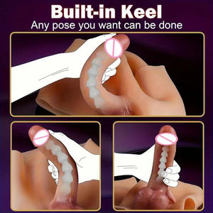 ディルドハーネスディルドパンティーのリアルなストラップ、シリコーンウェアラブルディルドアンダーウェアレズビアンセックスおもちゃ、女性用ストラップレスディルド - Product Image 4